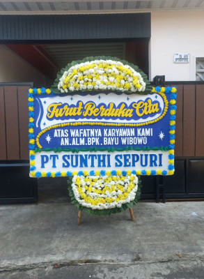 Papan Bunga Duka di Nias Utara